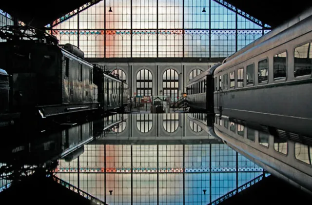 Museo del Ferrocarril con perro