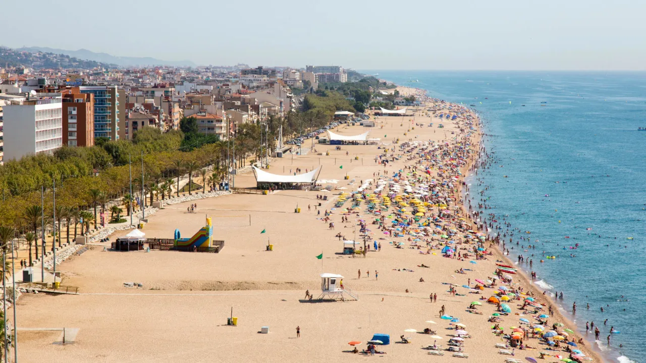 Àrea per a gossos de la Platja Gran (Calella)
