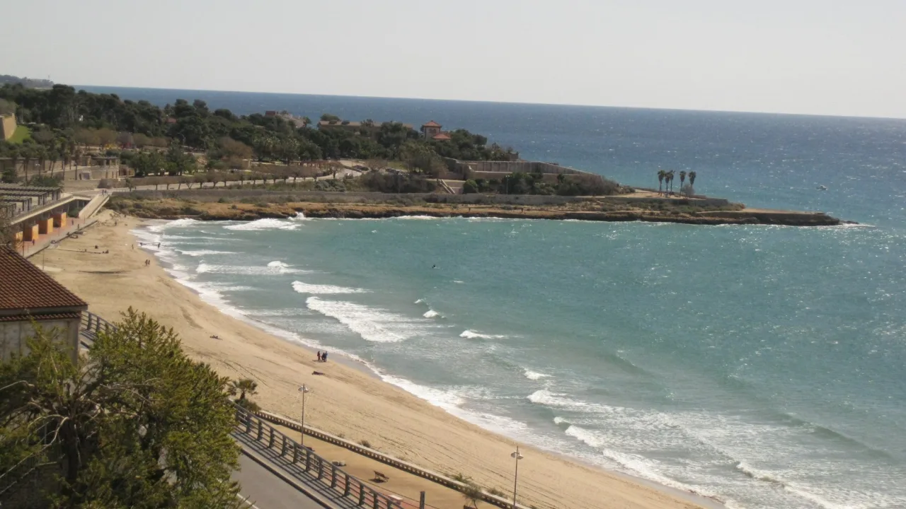 Espai per a gossos de la platja del Miracle